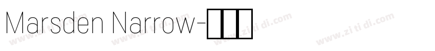 Marsden Narrow字体转换